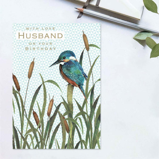 Pizazz -  With Love Husband Birthday Card Front Image