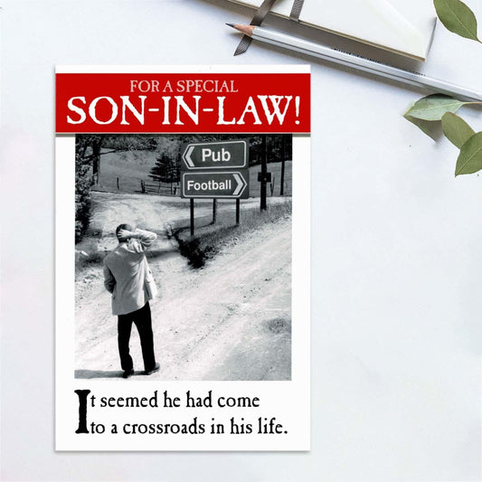 On The Ceiling - For A Special Son-in-Law Birthday Card Front Image