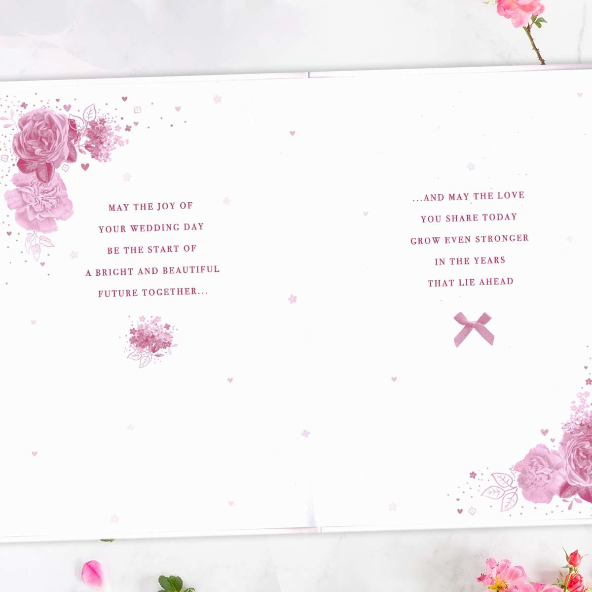 Inside with colour insert and verse
