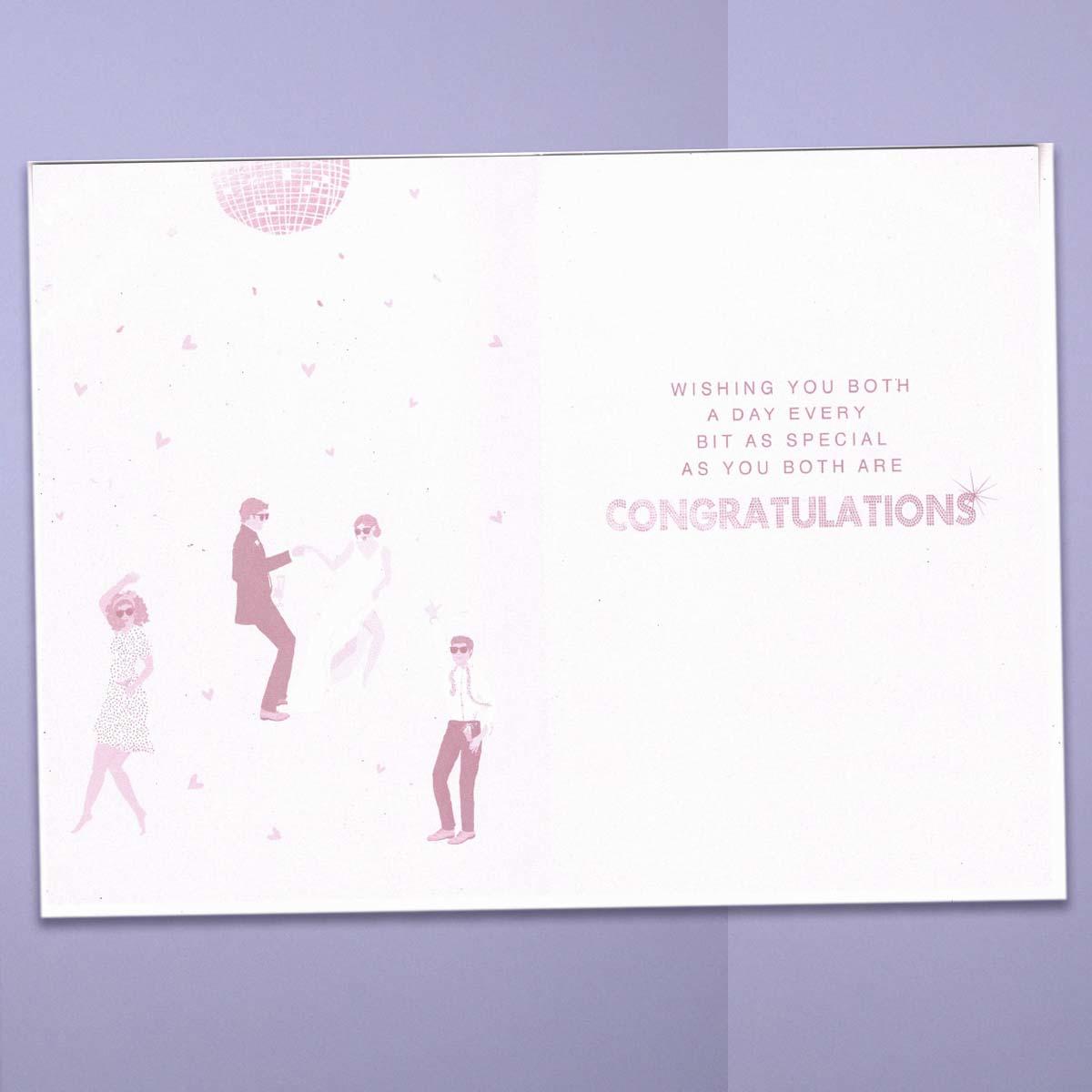 Inside with colour insert and greeting