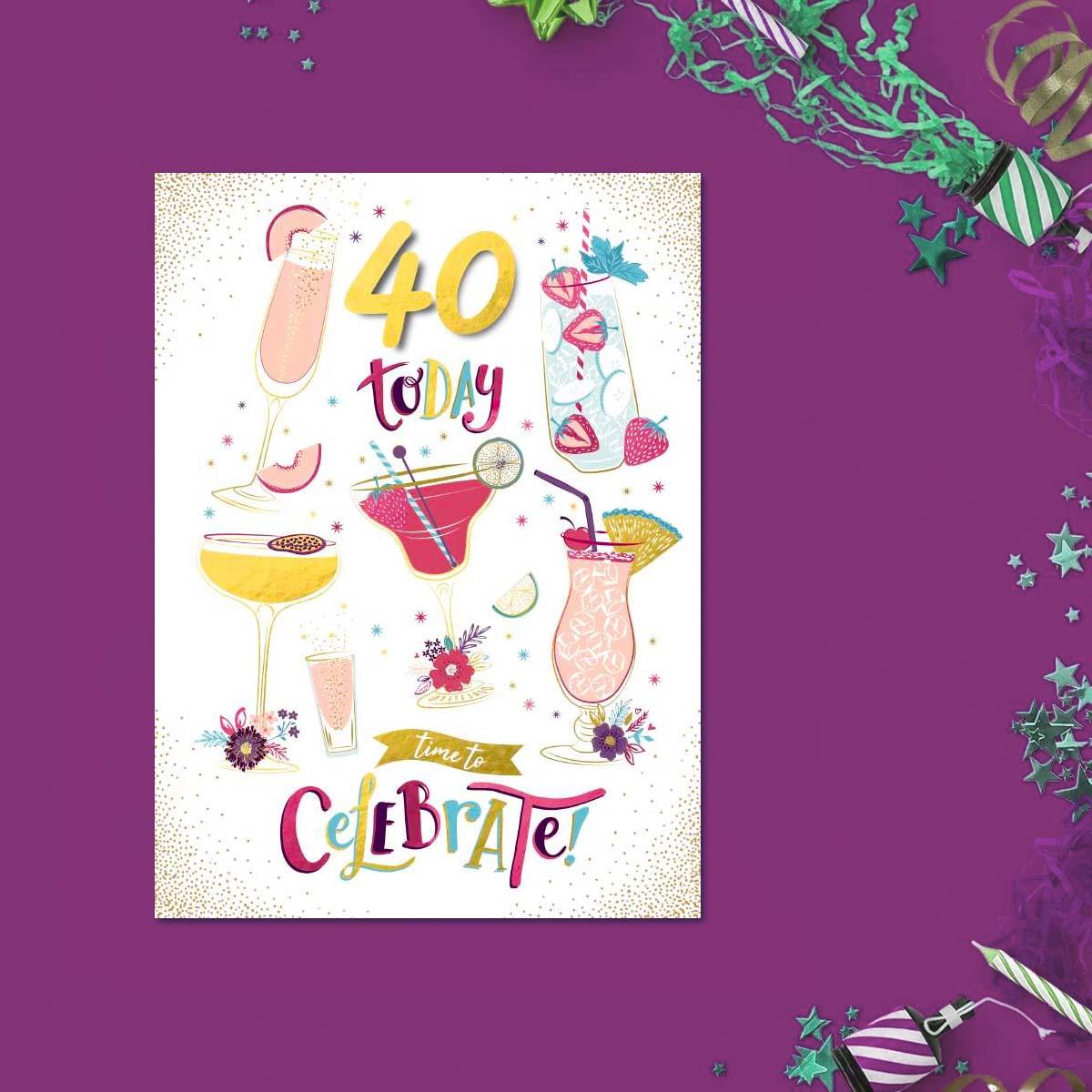 Spritz -40 Today Celebrate Card Front Image