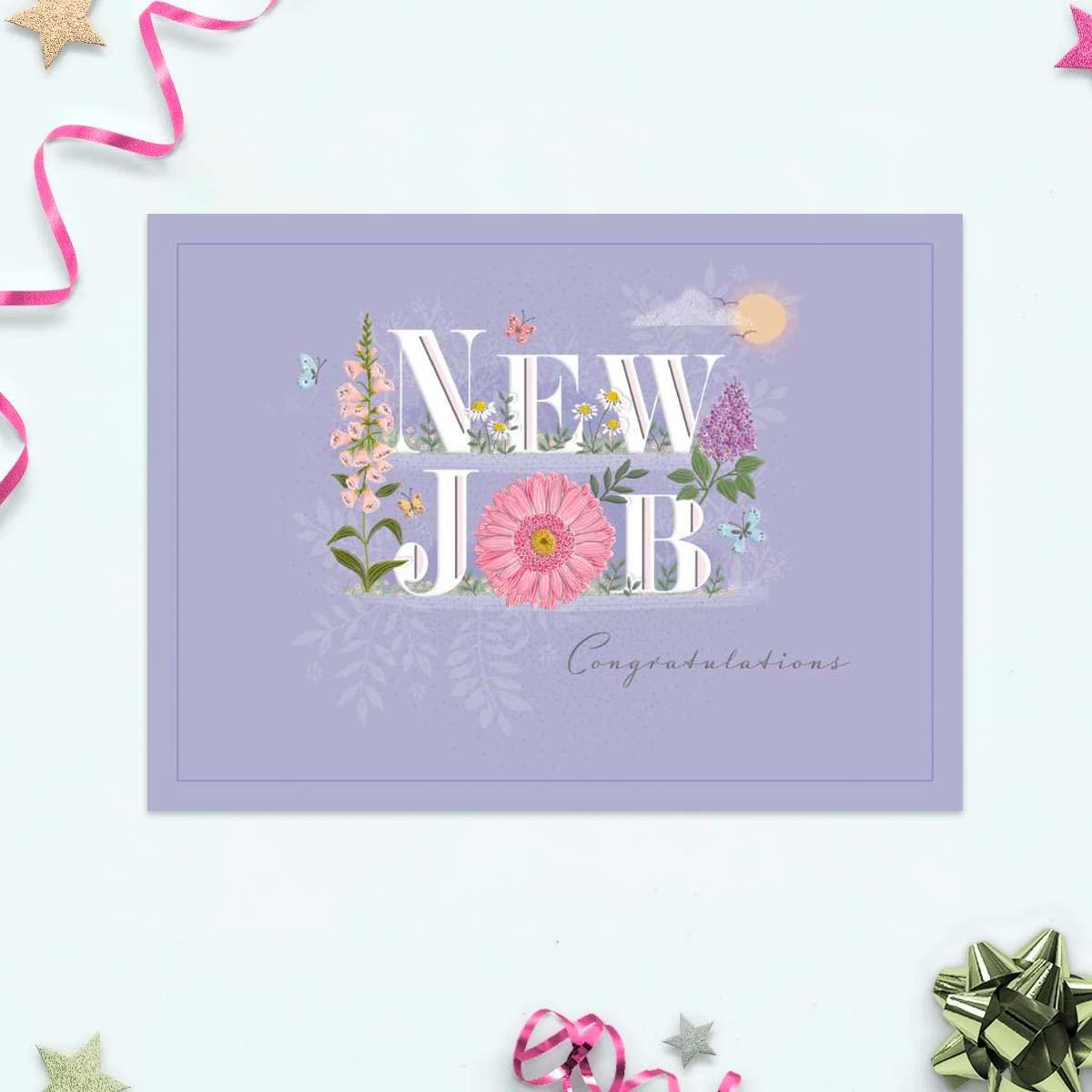 New Job Congratulations Card Front Image