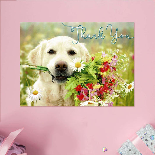 Picture This - Thank You Golden Retriever Card Front Image