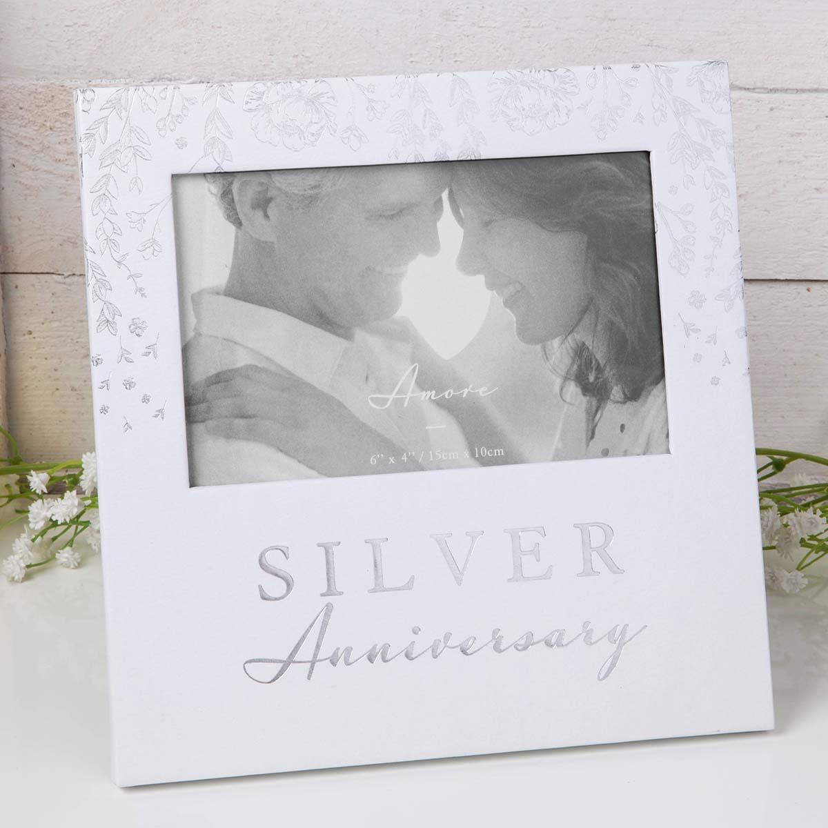 25th Anniversary Picture Frame Displayed In Full
