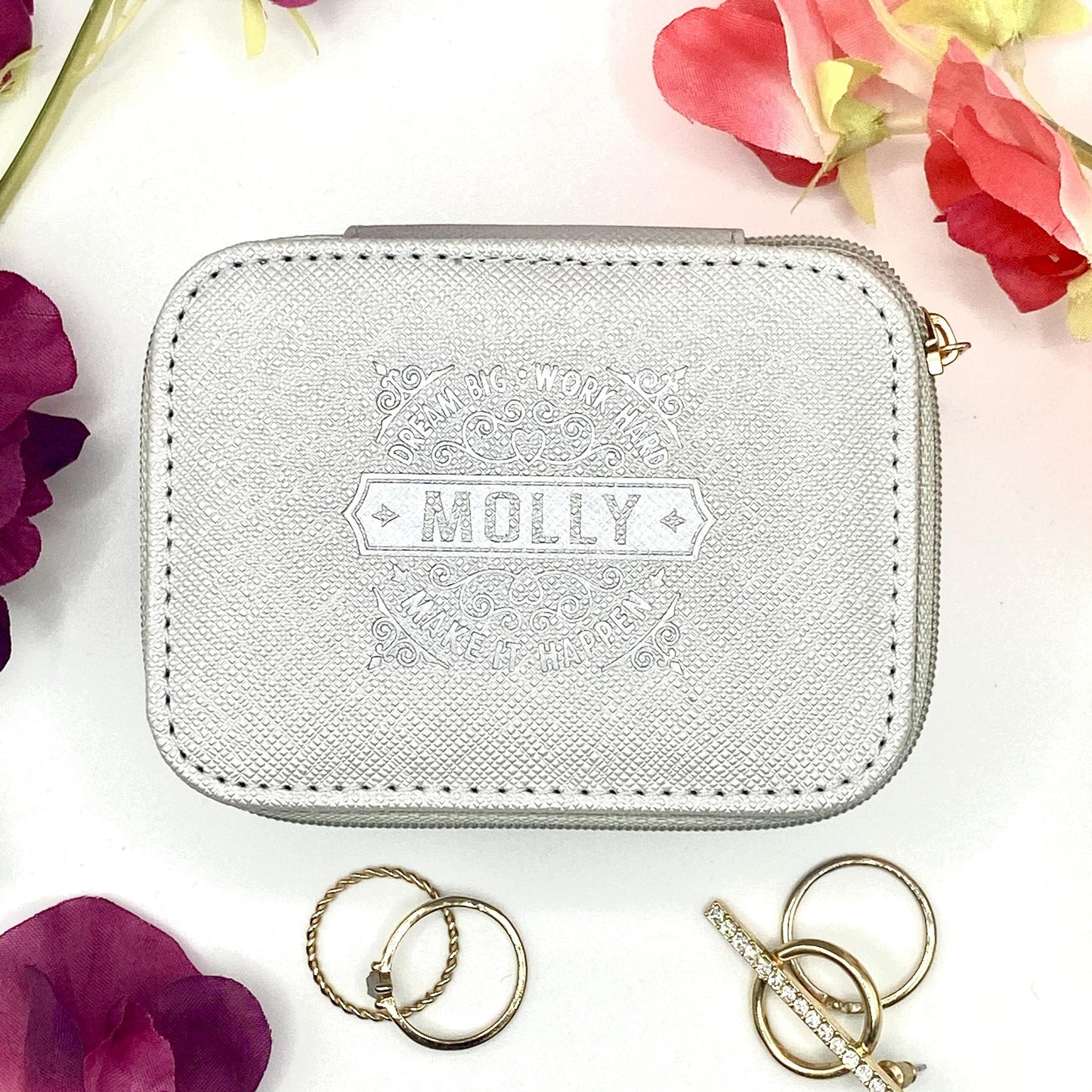 Molly Travel Jewellery Box Displayed In Full