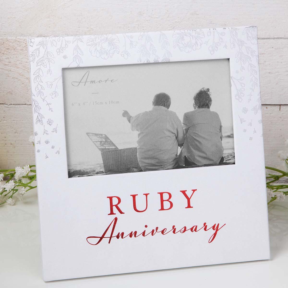 40th Anniversary Picture Frame Displayed In Full