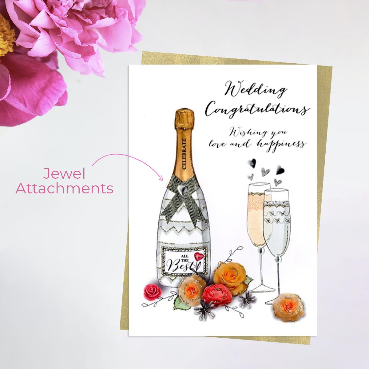 Wedding Day Congratulations Alongside Its Ivory Envelope