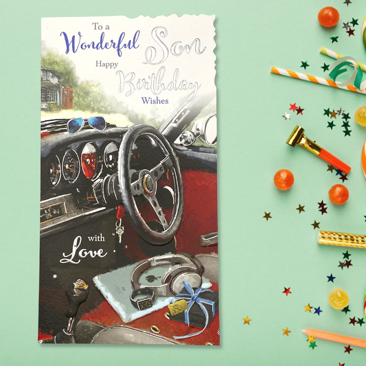 Son Birthday Card - Velvet Moments Dashboard