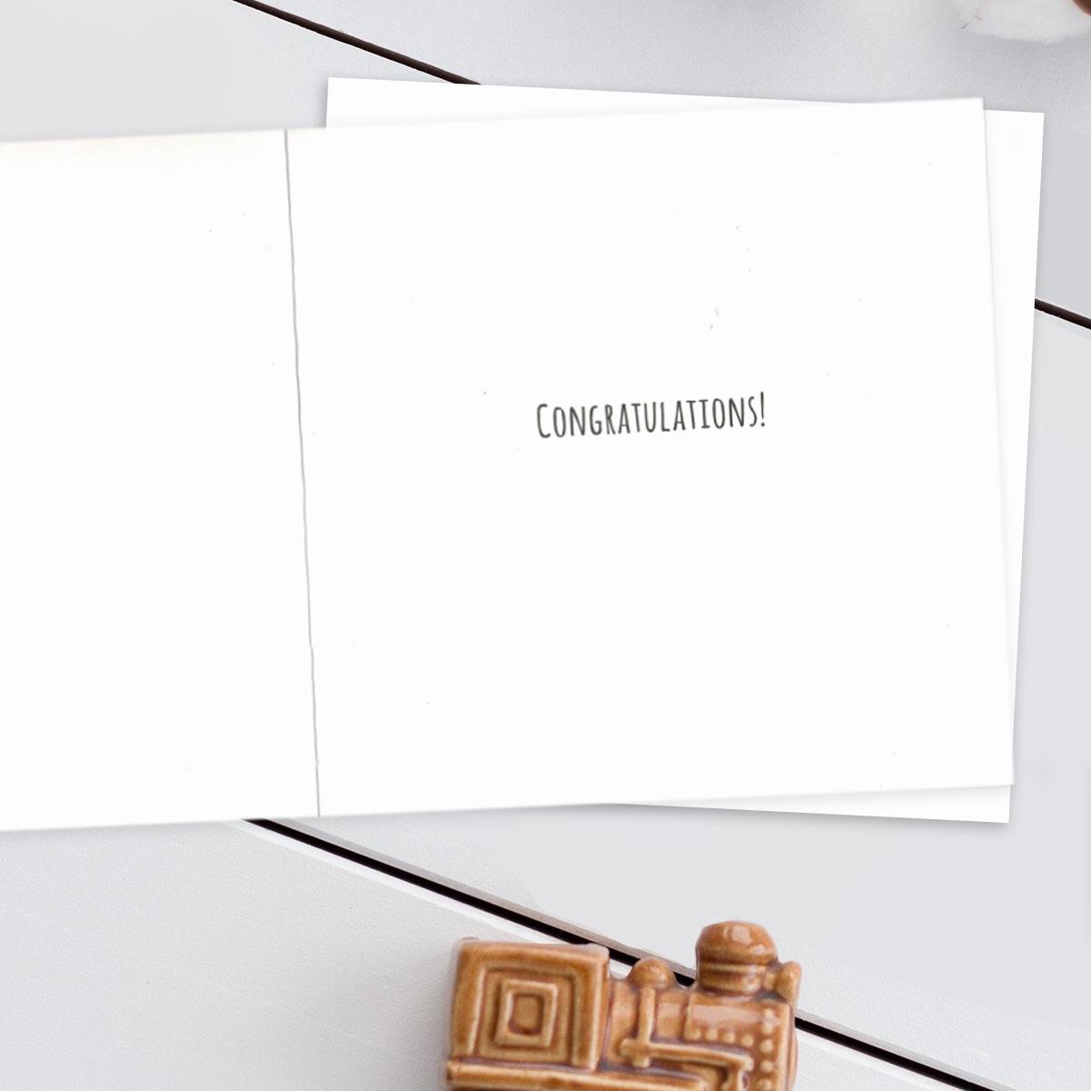 Inside with greeting