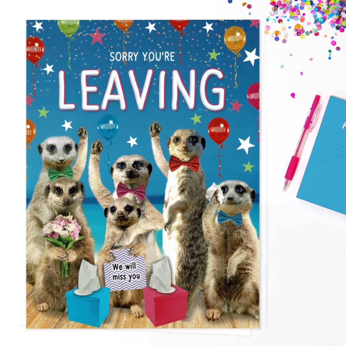 Fluff - Sorry You're Leaving Large Card Front Image