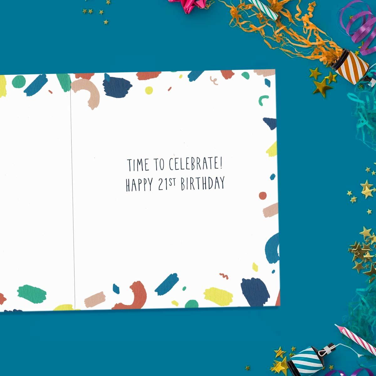 Inside with greeting