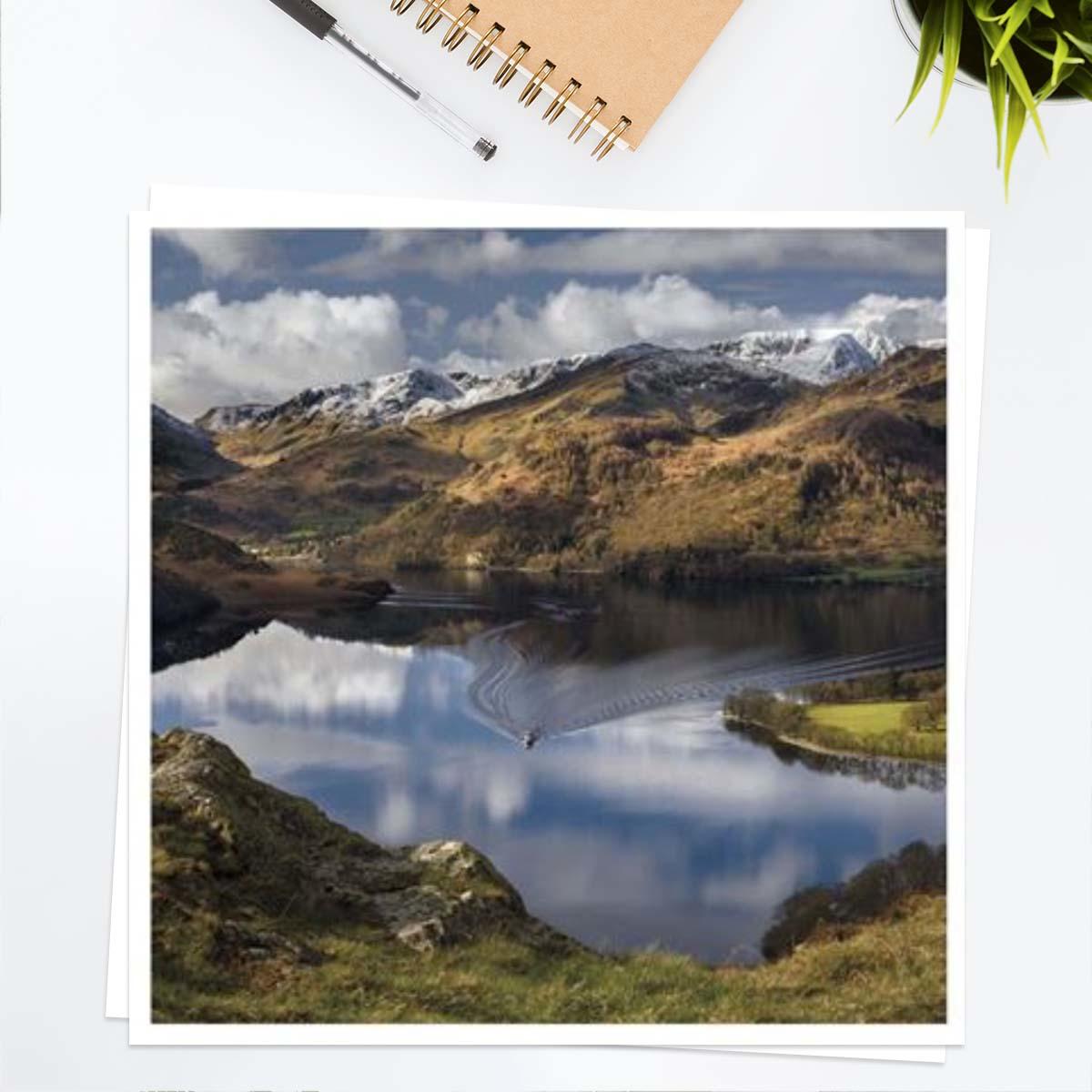 Take A View - The Raven, Ullswater From Yew Crag Blank card Front Image