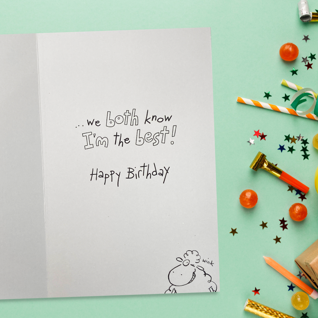 Brother Birthday Card - Giggles Sibling Rivalry
