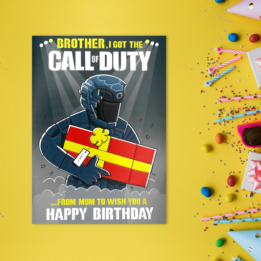Brother Birthday - Call Of Duty From Mum