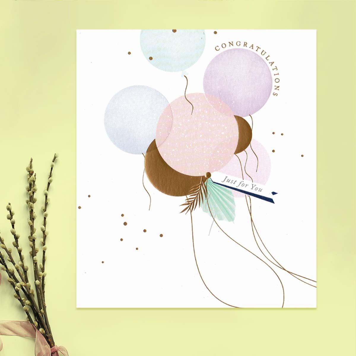 Congratulations Just For You Card Front Image