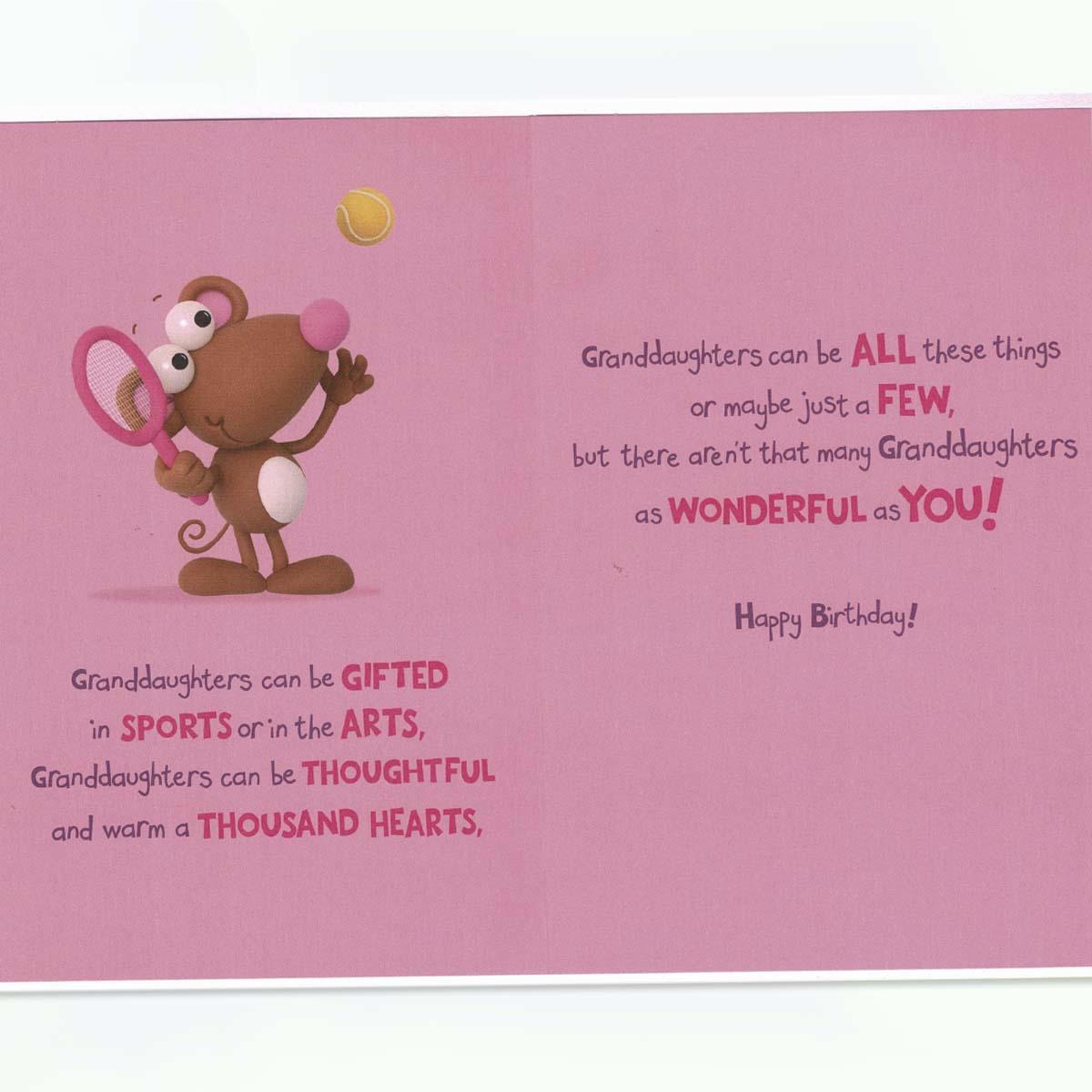 Inside with colour insert and heartfelt words