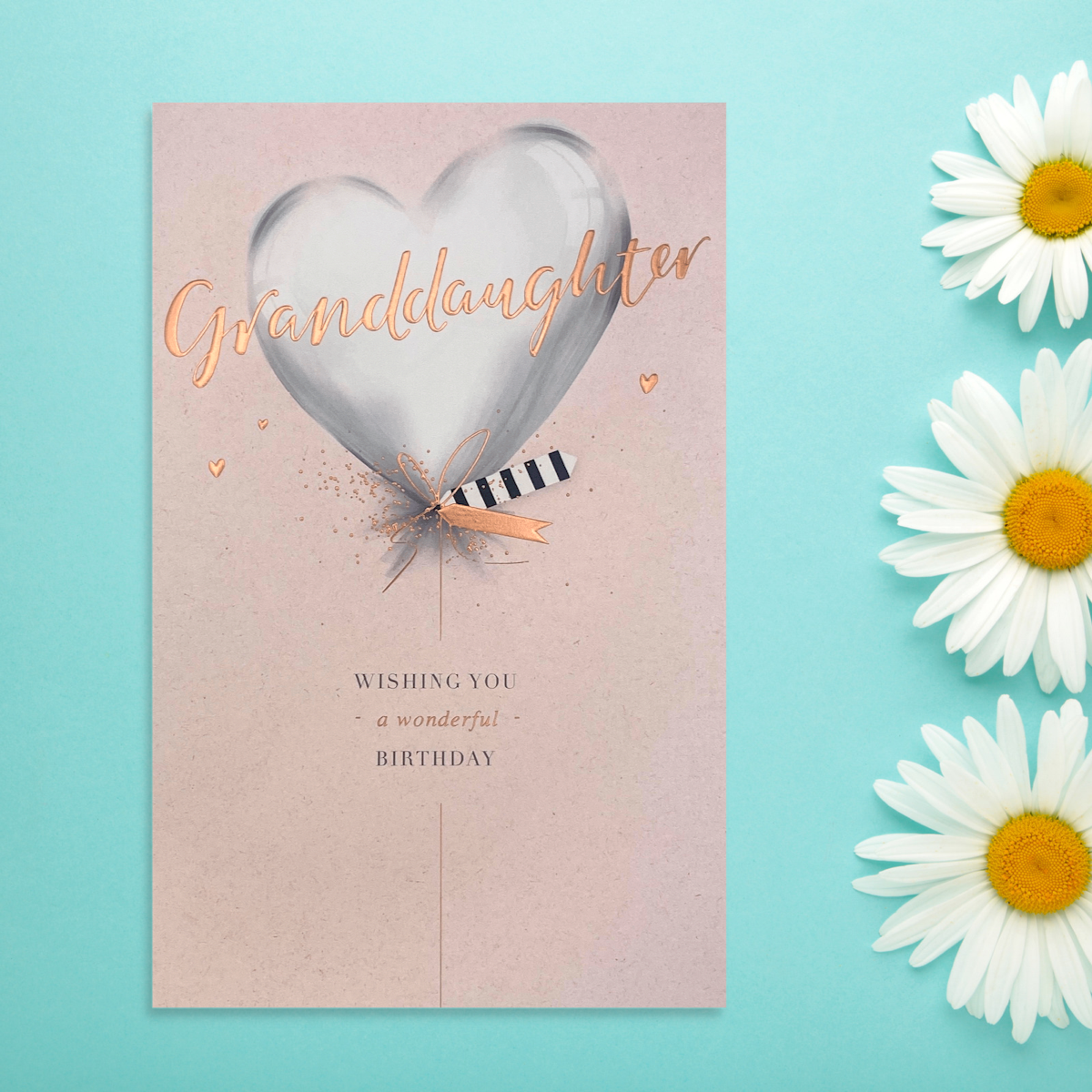 Granddaughter -- Indigo Rose - Birthday Card Front Image