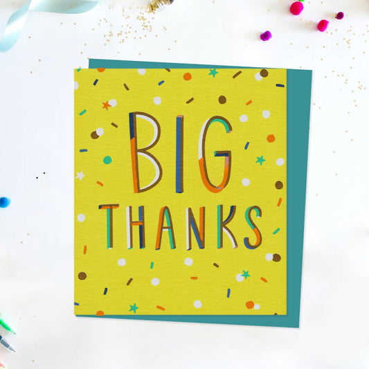 Big Thanks Card Front Image