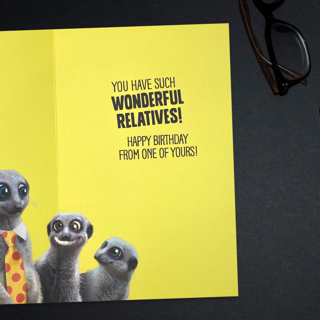 Uncle Birthday Card - One Thing I Like Meerkats
