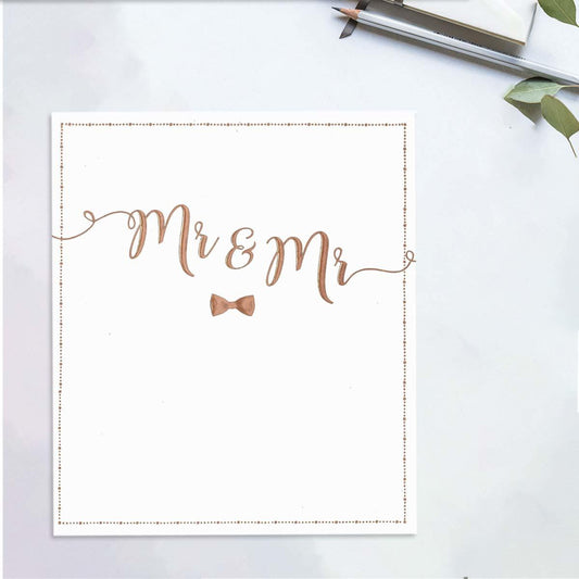 Mr and Mr Wedding Day Card Front Image