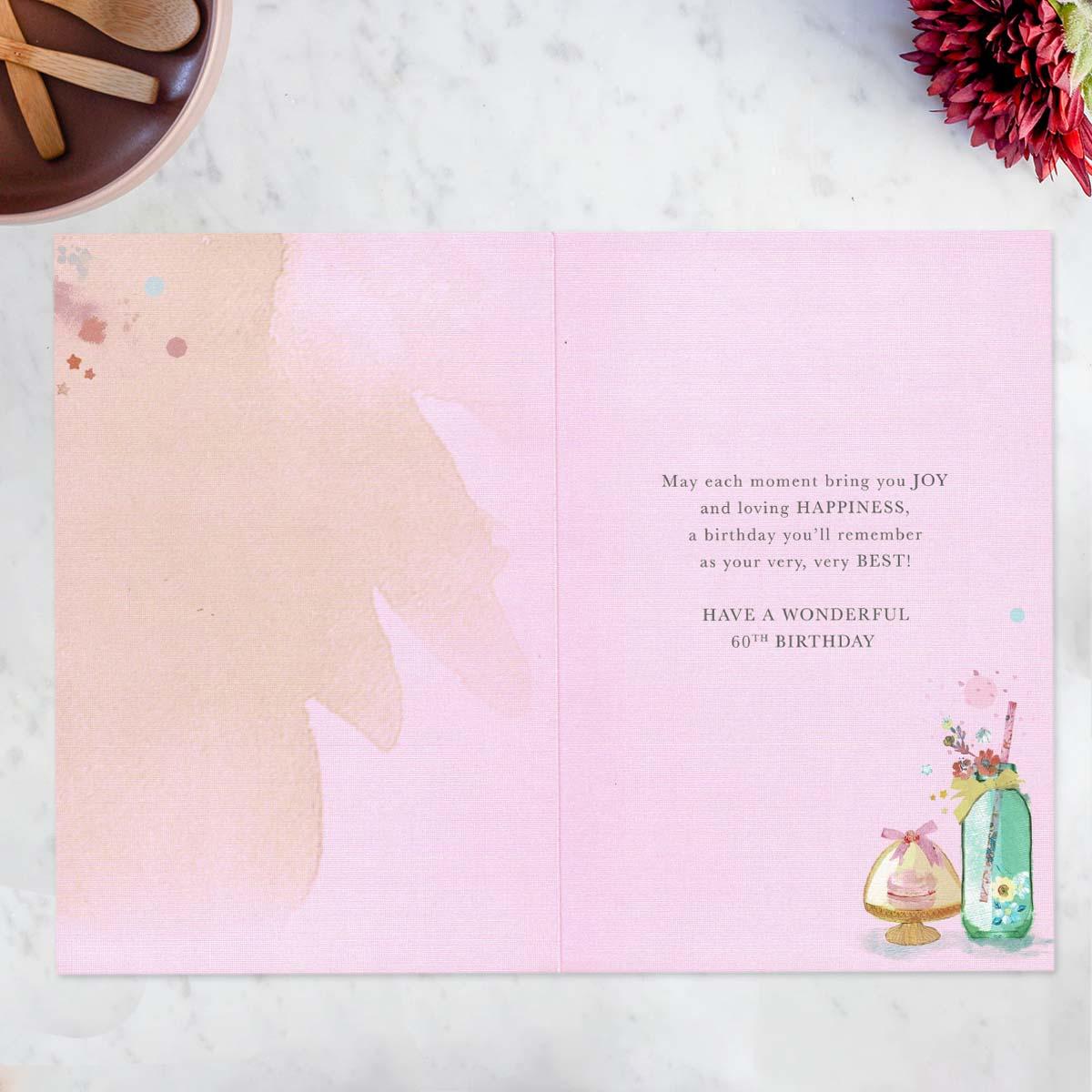 Inside with colour print and verse