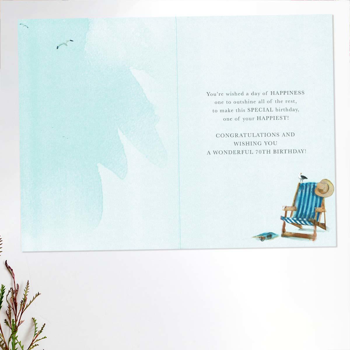 Inside with colour print and verse