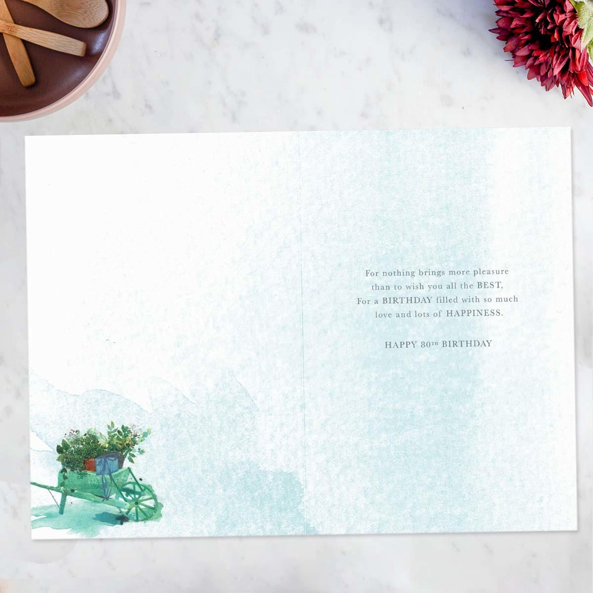 Inside with colour print and verse