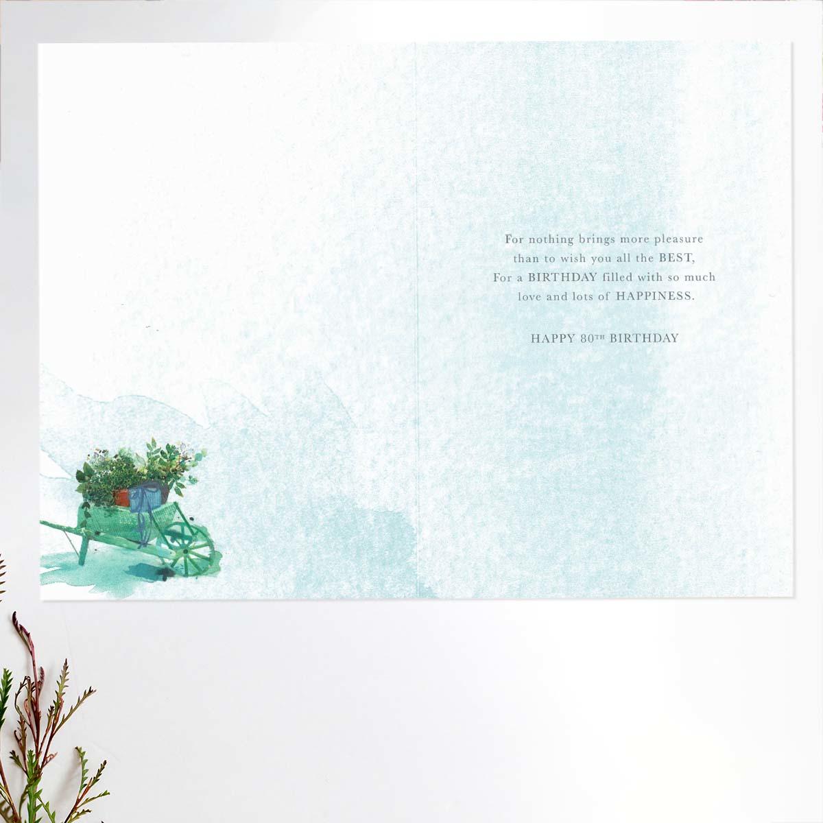 Inside with colour print and verse