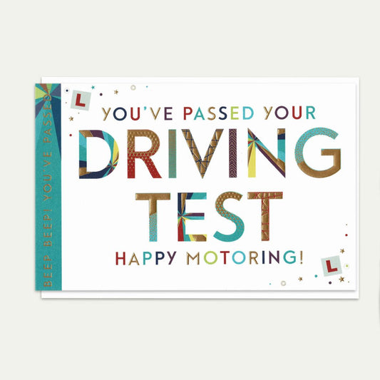 You've Passed Your Driving Test Happy Motoring Card Front Image