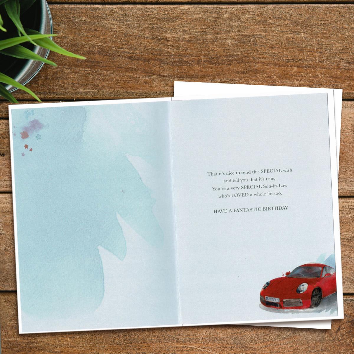 Inside with printed insert and verse