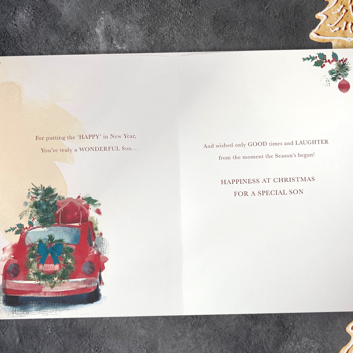 Inside Card Image with coloured greeting