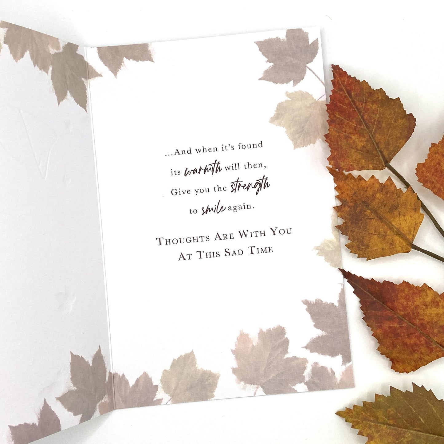 Inside with colour print and greetings