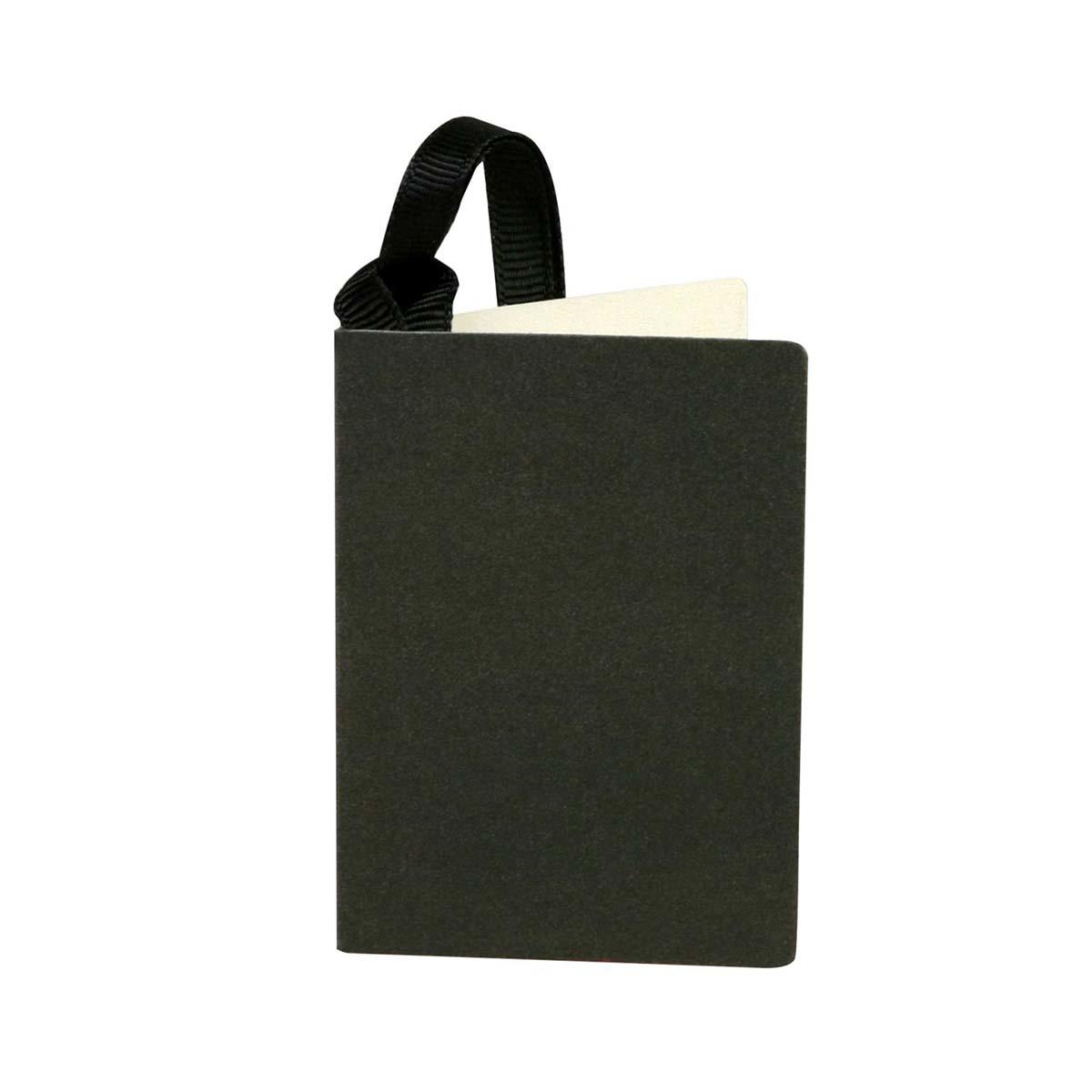 Single Black Gift Tag Displayed In Full