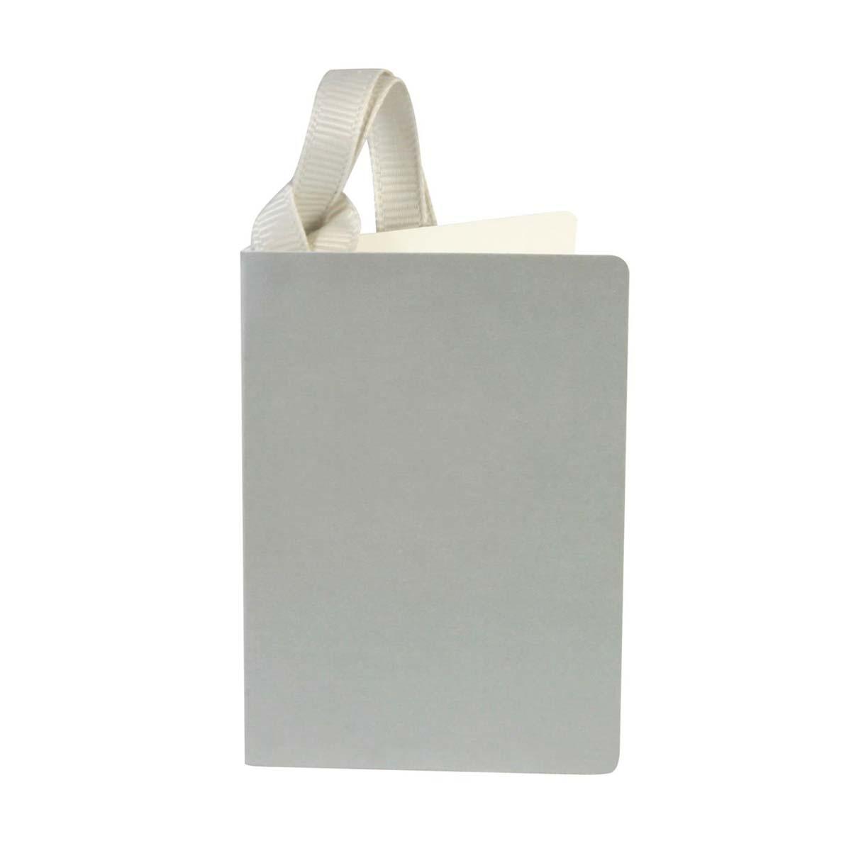 Single Silver Gift Tag Displayed In Full