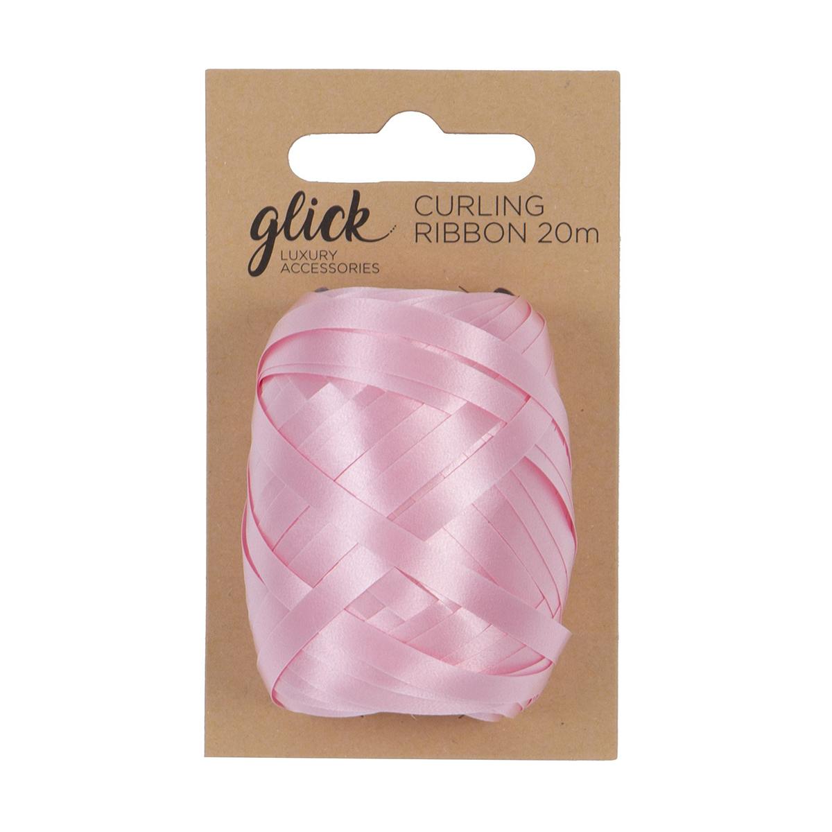 Kop Of Light Pink Curling Ribbon Displayed In Full