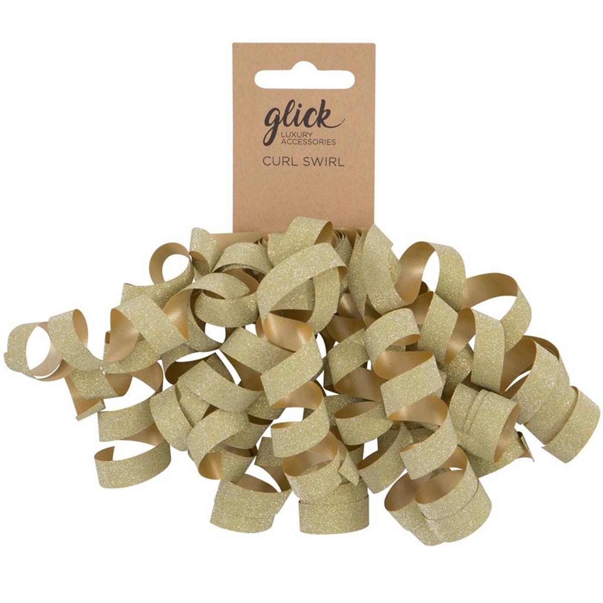 Gold Curly Bow Shown Full Image