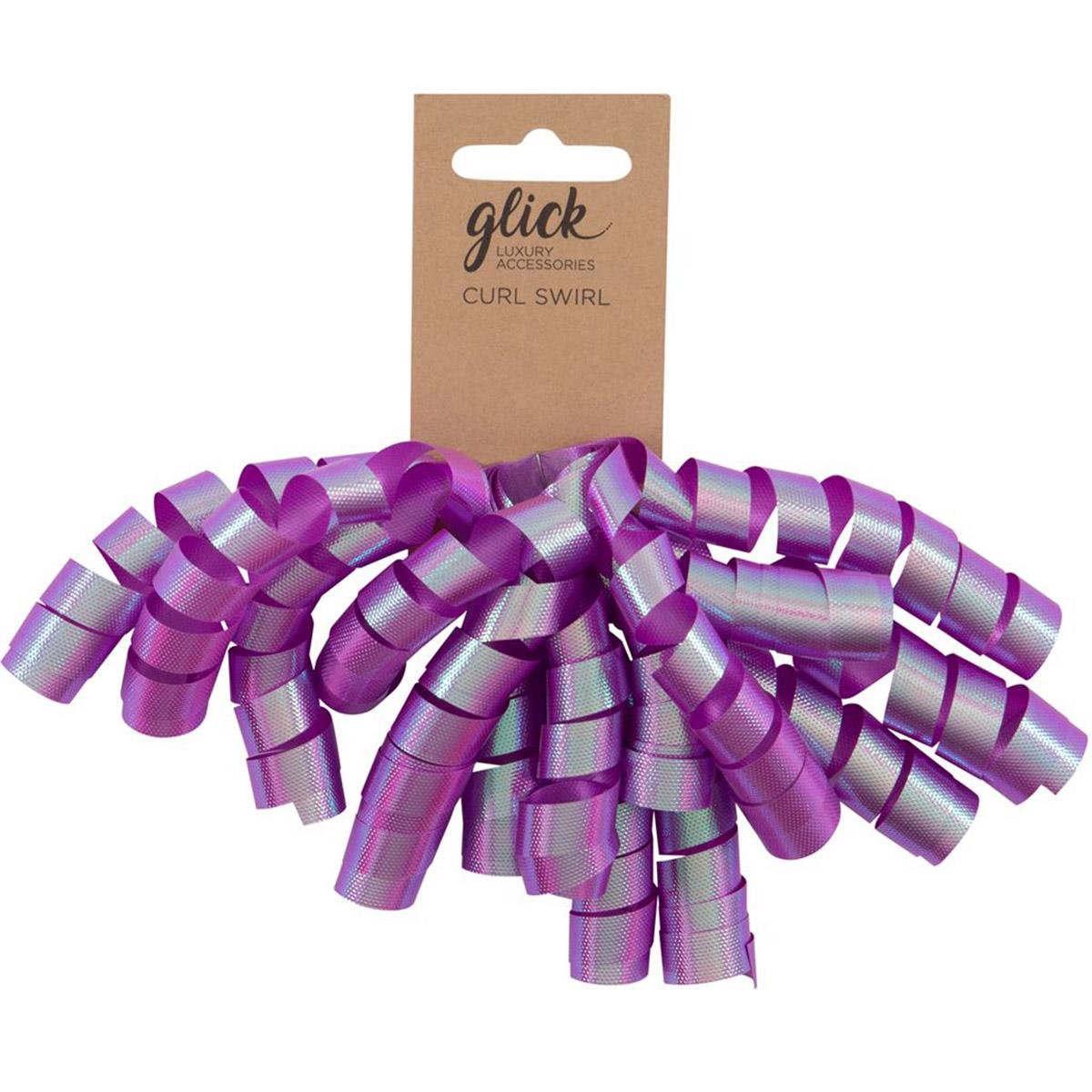 Purple Curly Swirl Image Showing Full Face