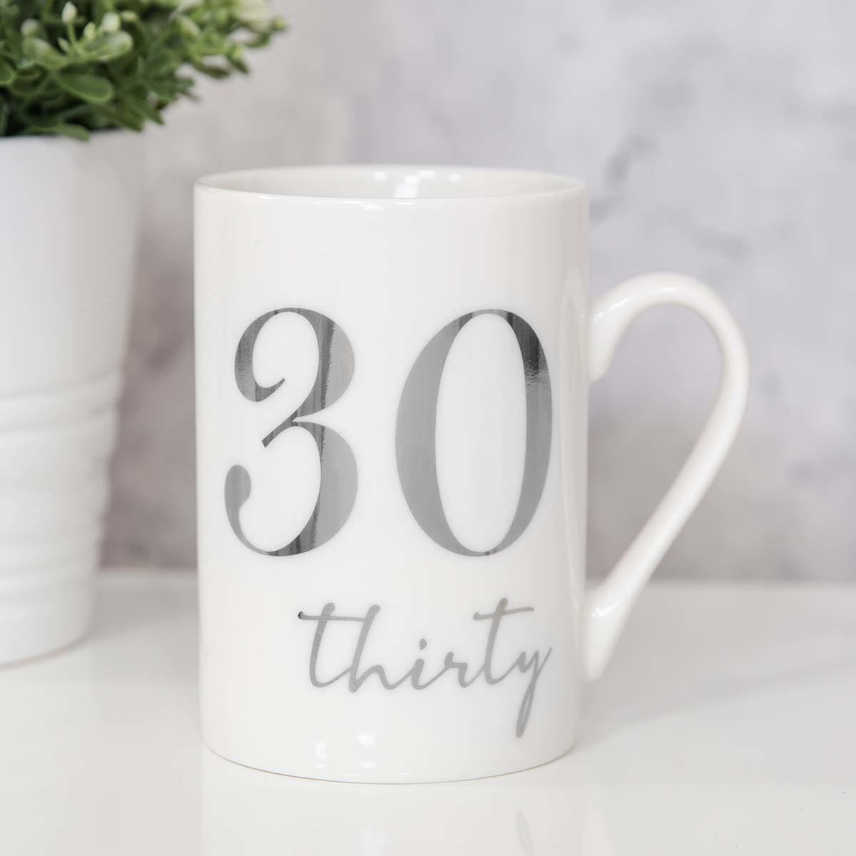 Age 30 Ceramic Mug Displayed In Full