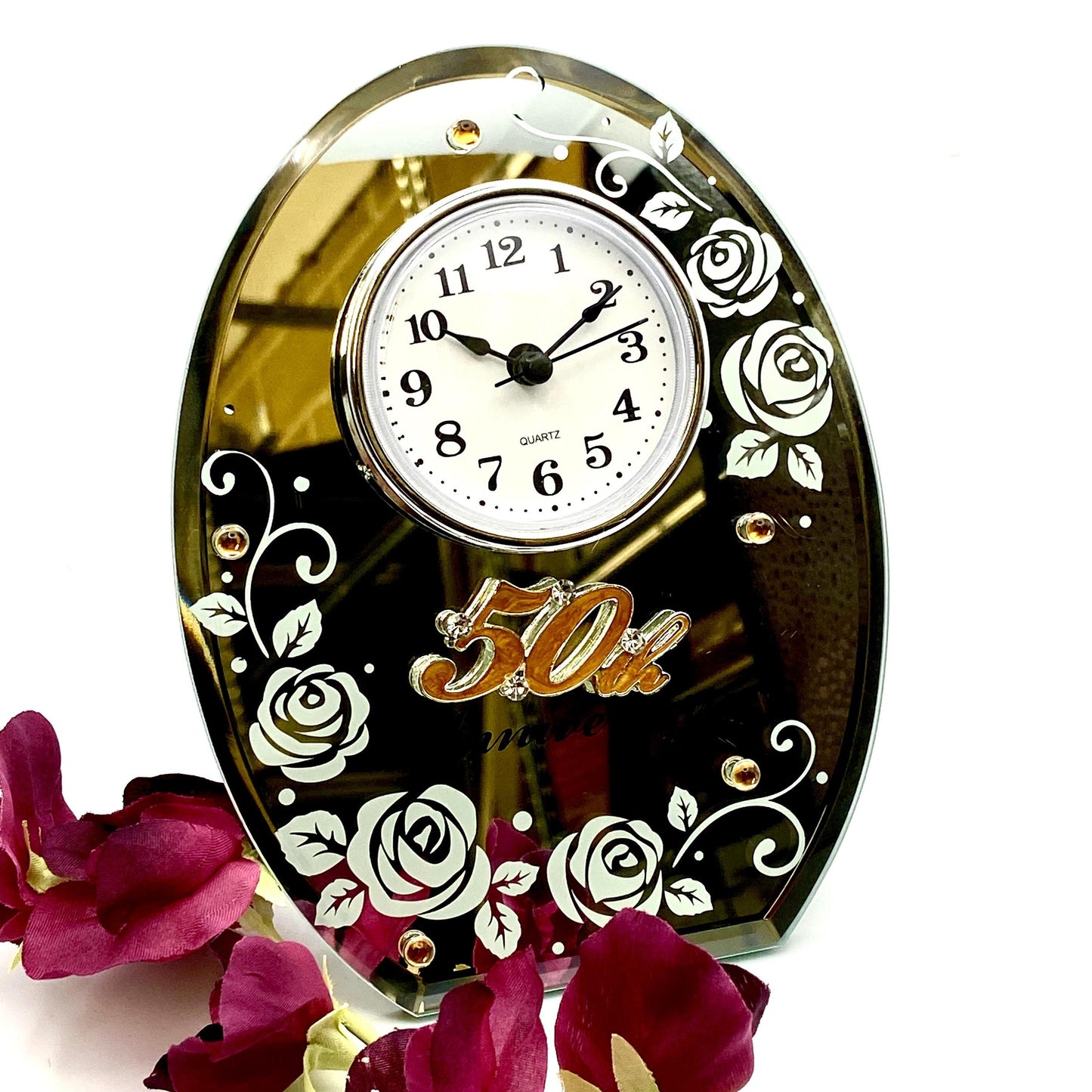 50th Anniversary Clock Displayed Forward Facing