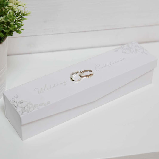 Wedding Certificate Box Shown In Full