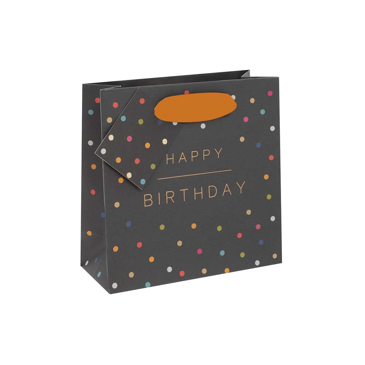 Black Spots Small Gift Bag Shown Displayed