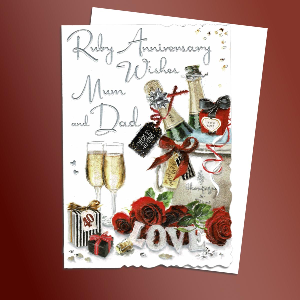 40th wedding anniversary card best sale for husband