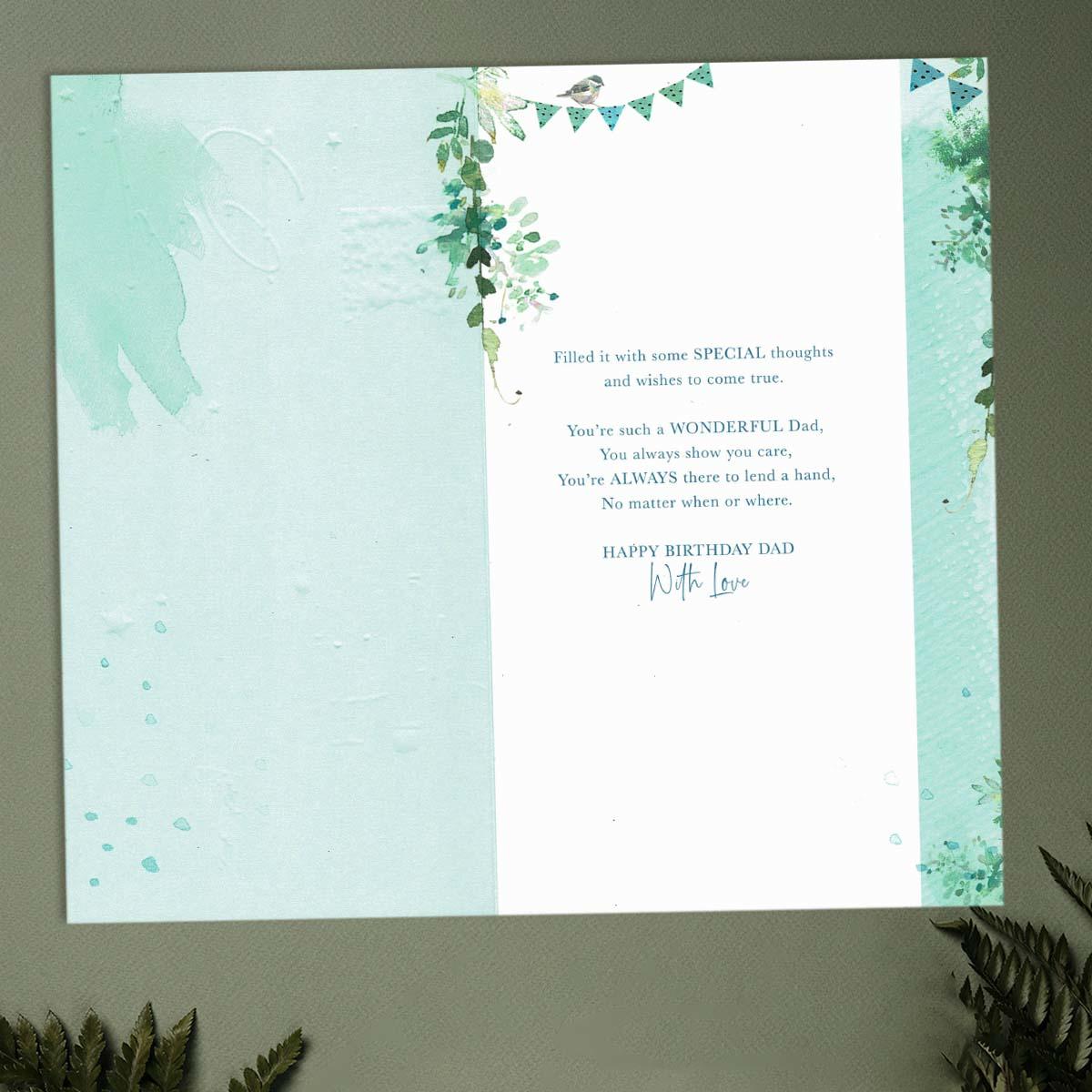 Inside with colour images and verse