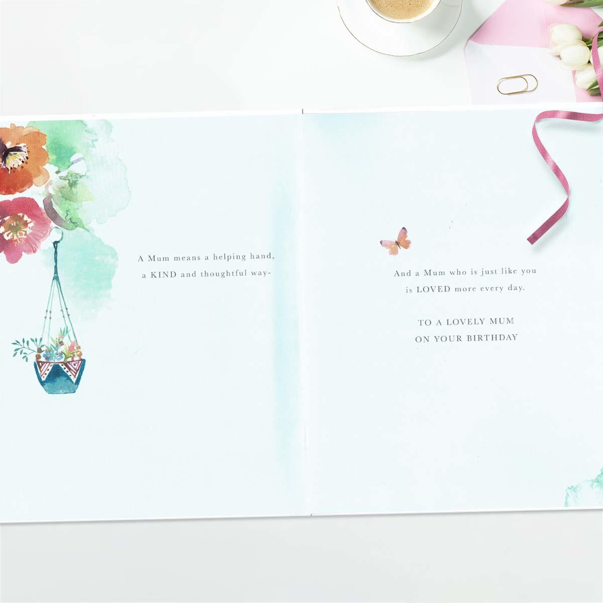 Inside with colour insert and heartfelt words