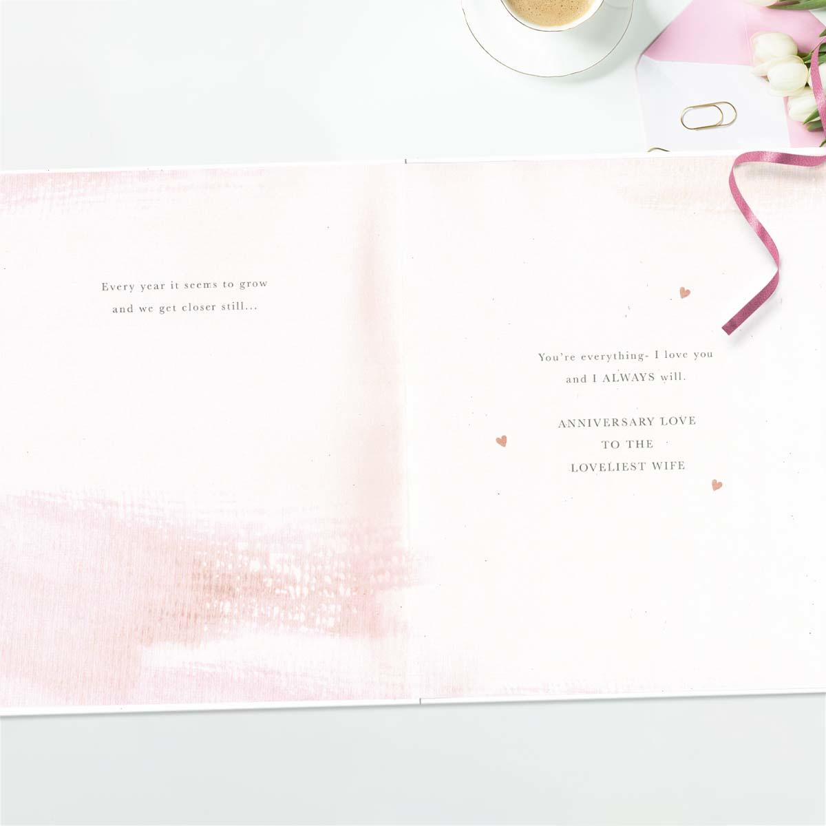 Inside with colour insert and heartfelt words