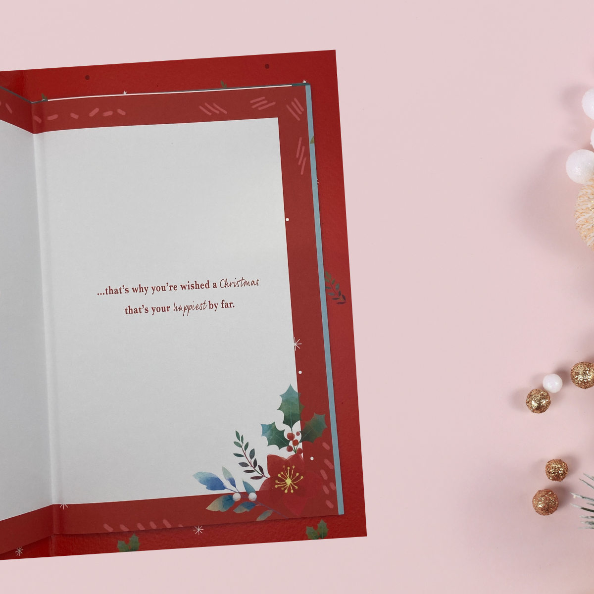 Mum & Dad Large Christmas Card - Most Especially For You