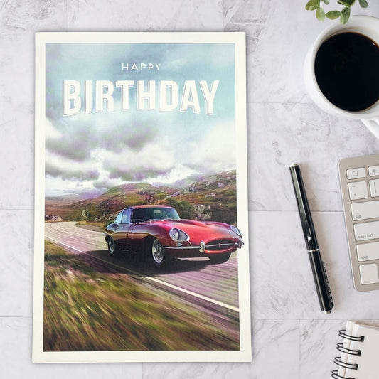Gentlemen's Gallery Birthday Card - Classic Car