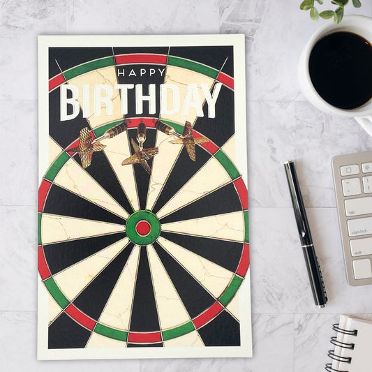 Gentlemen's Gallery Birthday Card - Darts