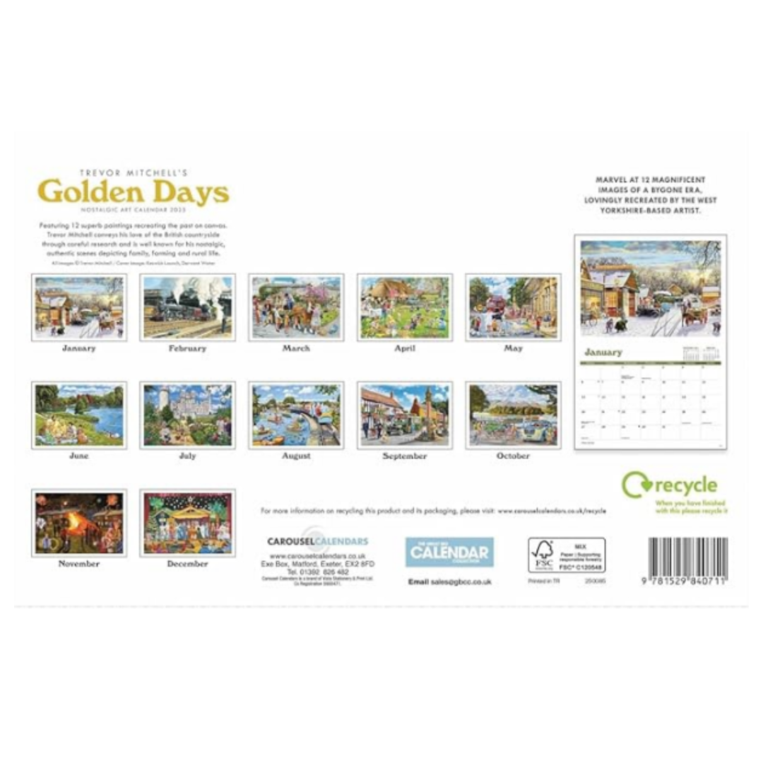 Trevor Mitchell's Golden Days - Calendar 2025