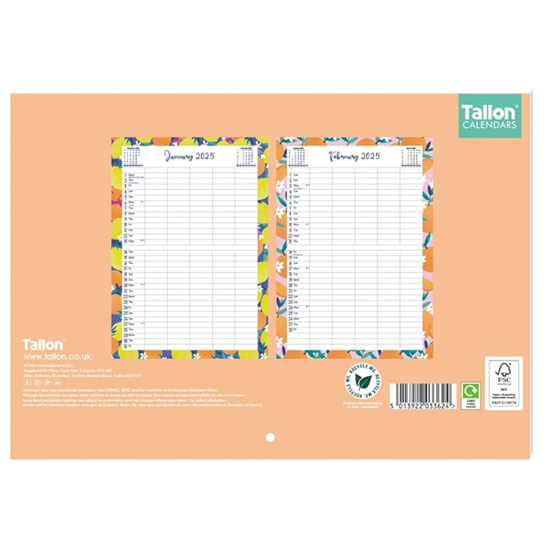 Family Organiser 2025 - Fruit Home Planner